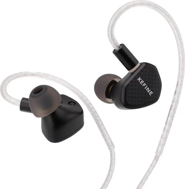 Alt view image 3 of 7 - Kefine Klean 10mm DLC Diaphgram Dynamic Driver Earphones, 1DD in-Ear Monitor Headphones, HiFi Wired IEM Earbuds with Dual Interchangeable Nozzles 0.78 2Pin (3.5mm)