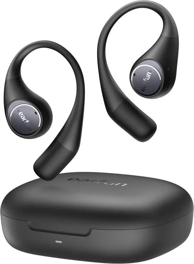 Main image of EarFun OpenJump Open Ear Headphones, Wireless Earbuds with Ergonomic Earhook, Hi-Res Sound, LDAC, 4 Mics ENC Call, 42H Playtime, Multipoint Connection, IPX7 Waterproof, Snug Fit for Workout, Running