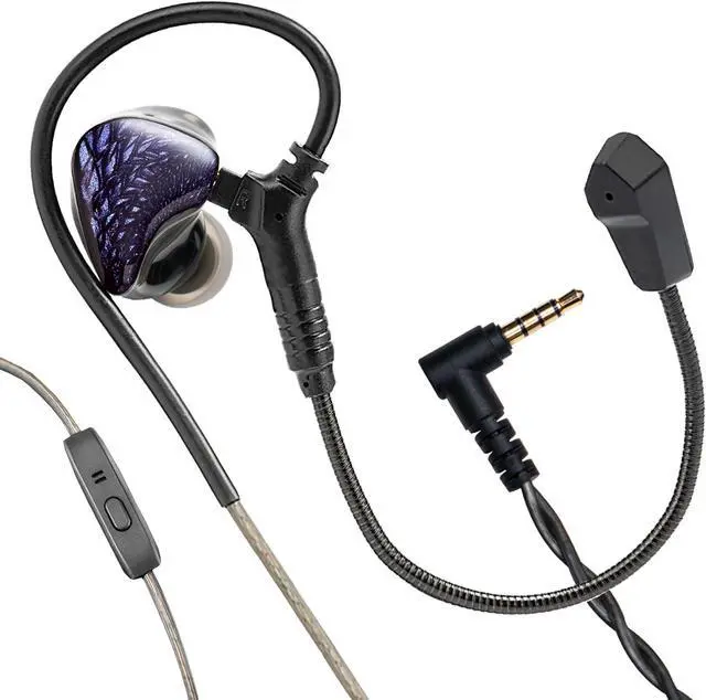 Main image of QOA Celest WyvernBlack Pro Gaming Earbuds Wired in-Ear Earphones with Mic IEM HiFi in Ear Monitor Bass with 10mm LCP Driver, Detachable Cable for Smartphones/PC/Tablet/Gaming/Video/Music/Calling