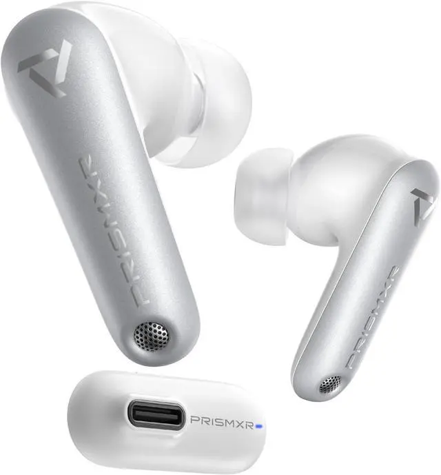 Main image of Wireless Gaming Earbuds Compatible with PS5/4, Meta Quest 3S/3/2, 25ms Low-Latency, 2.4GHz Bluetooth for Steam Deck, PC (USB-C Dongle Included) - Vega T1, White
