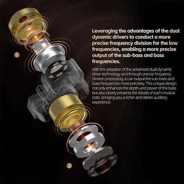 Alt view image 4 of 7 - kz za12 in Ear Monitor Headphones and ccz Taichi Portable IEM case