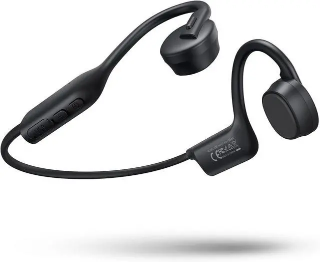 Main image of Bone Conduction Headphones, Open Ear Earbuds Wireless Earphones, Longtime Lasting, Bluetooth Headphones 5.3 with Mic, IP65 Headset for Secure Running and Fitness Workout, Adventures