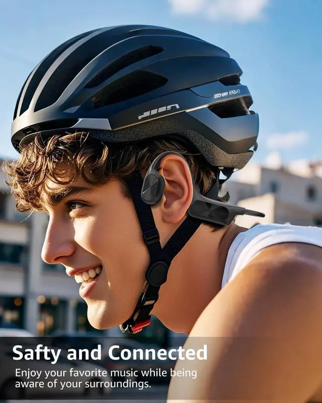 Alt view image 6 of 6 - ANOUV Bone Conduction Headphone Wireless Headphone Built-in 64GB MP3, IPX8 Waterproof Swimming Open Ear Headphones with Mic,Bluetooth 5.3 Sports Earphone Black