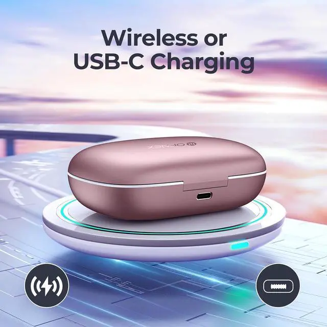 Alt view image 5 of 6 - Wireless Earbuds Bluetooth 5.3 Headphones 90 Hrs Playtime Earbuds with Wireless Charging Case Power Display Over-Ear Earphones with Earhooks Waterproof Stereo for Android Phone