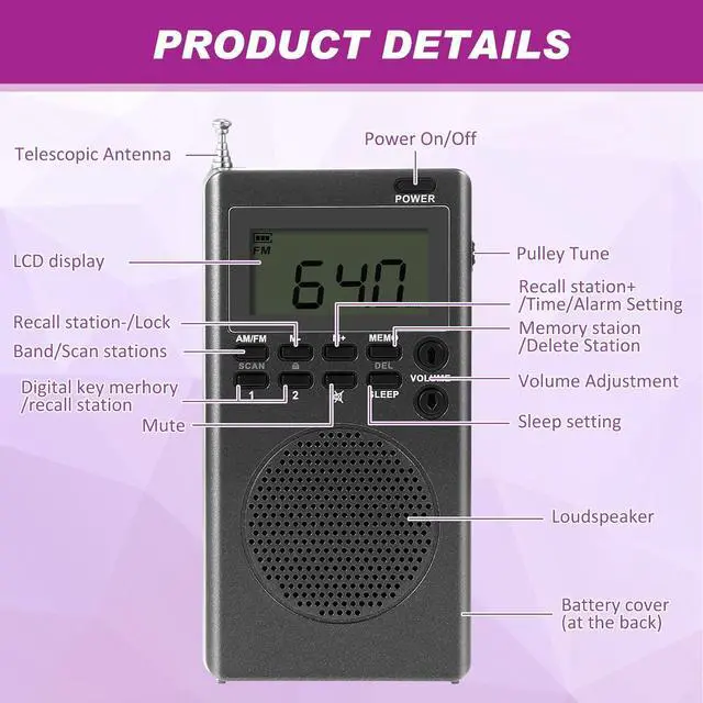 Alt view image 4 of 6 - Dunzy 3 Pcs Ghost Hunting Equipment Kit with Ghost Box Headphones and Blindfold Investigation Hunting Device for Home Office Outdoor