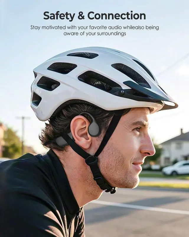 Alt view image 7 of 7 - Bone Conduction Headphones - Swimming, Wireless Bluetooth, MP3 Mode 2 in 1, 10 H Battery Power, Fast Charging, IPX8 Waterproof for Sports