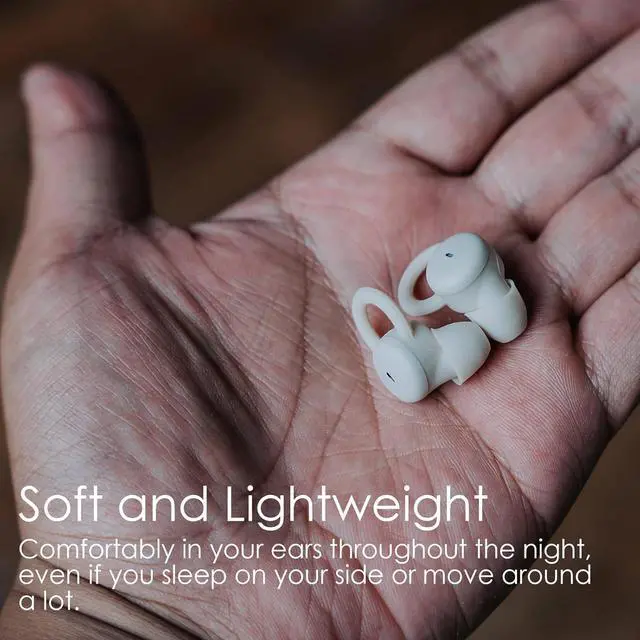 Alt view image 2 of 7 - Sleep Pro, Small Design for Side Sleepers Comfortable Sleep Earbuds Noise Blocking Headphones for Sleeping, App Control, Bluetooth Invisible Sleeping Ear Buds (Sleep Pro APP)