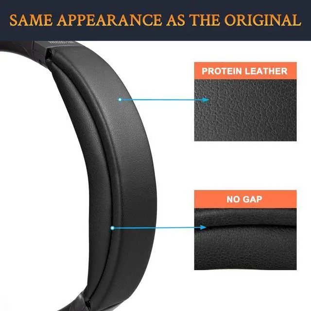 Alt view image 5 of 7 - SOULWIT Ear Pads Cushions + Headband, Replacement Kit for Sony WH-1000XM4 (WH1000XM4) Over-Ear Headphones, Replacement Headstrap Pad & Earpads Repair Part - Black