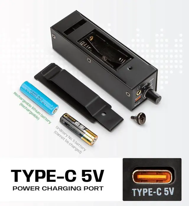 Alt view image 7 of 7 - P2 USB C Portable in Ear Monitor Amplifier, Headphone Amp with XLR and TRS Input 3.5mm Output, Headphone Amplifier with Stereo/Mono Switch for Keyboardists, Drummers, Guitar (Single Channel-Black)