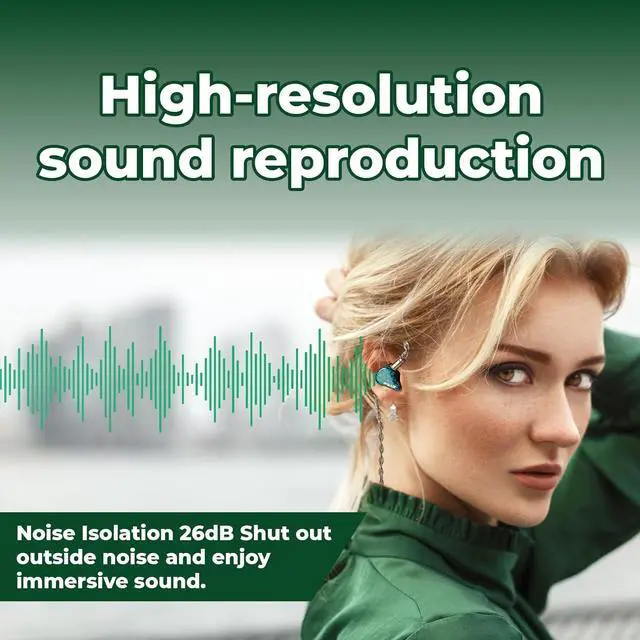 Alt view image 5 of 7 - HiFiGo AFUL Performer 5+2/7 IEMs, 1 Micro Planar+2DD+4BA in-Ear Monitor with 3D Printed Acoustic Tube Structure, HiFi Wired Gaming Earbuds with 3.5mm Jack Detachable Cable for HiFi Music (3.5mm)