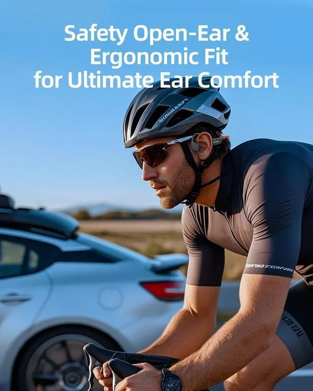 Alt view image 6 of 7 - Swimming Headphones,IP68 Waterproof Bone Conduction Headphones,32GB Memory Open Ear Headphones with Mic,Wireless Bluetooth Earphones Underwater Sport Earbuds for Workout Running Cycling Gift