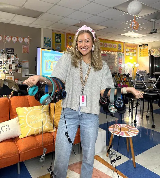 Alt view image 3 of 7 - Headphones Wired Bulk for School Kids Teens, Over-Ear for Classroom Chromebook Computer with Microphone, 3.5mm Jack, Foldable (6 Pack Multicolor)