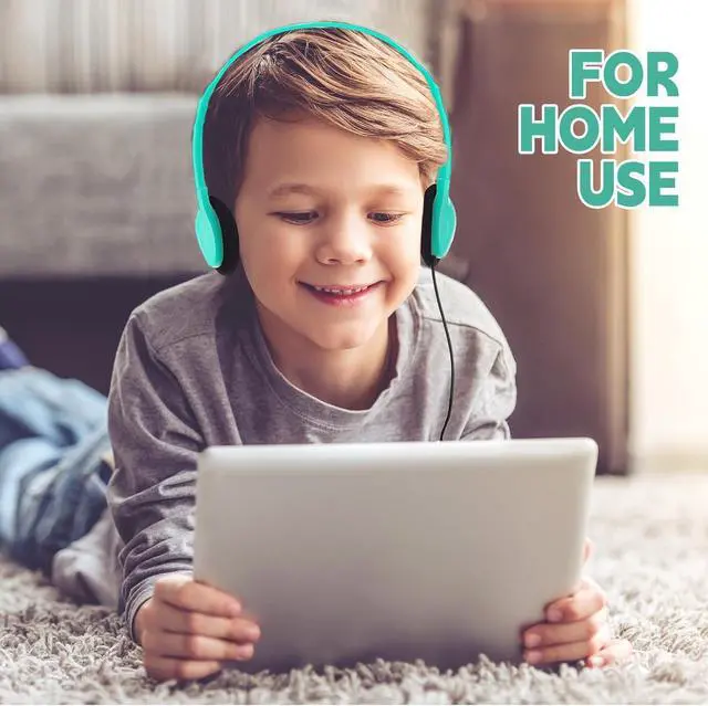 Alt view image 6 of 7 - Konohan 30 Pack Kids Headphones Bulk for School Classroom Student Wired Headphones Adjustable with 3.5 mm Jack for Kids Adults(Emerald Green)