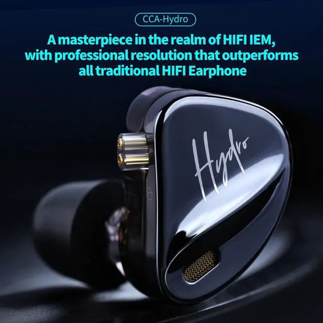 Alt view image 2 of 7 - CCA Hydro in-Ear Monitor, 8BA+2DD Hybrid Driver with 4 Tuning Switches HiFi Noise Isolation Earbuds, Clarity in All Frequency Stereo Sound Headphone for Audio Engineer, Musician (784)