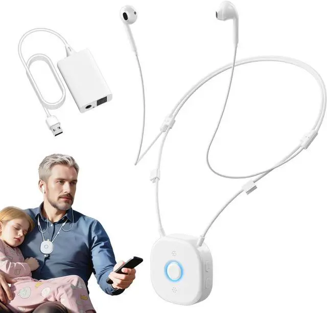 Main image of Wireless Headphones for TV Watching, TV Headphones Wireless for Seniors with Independent Volume Control, Neckband Design, Plug and Play, 100ft Range, 15H Battery, Compatible with Optical & AUX