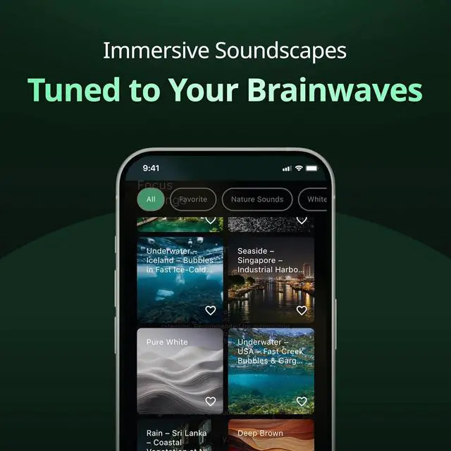 Alt view image 5 of 7 - Bluetooth Earbuds with Heart Rate Sensing | Brainwave Audio | Helps Regulate Heart Rate | Sleep, Nap, Meditation, Focus | All-Day Comfort Fit | ANC | Study Earbuds | Sleep buds