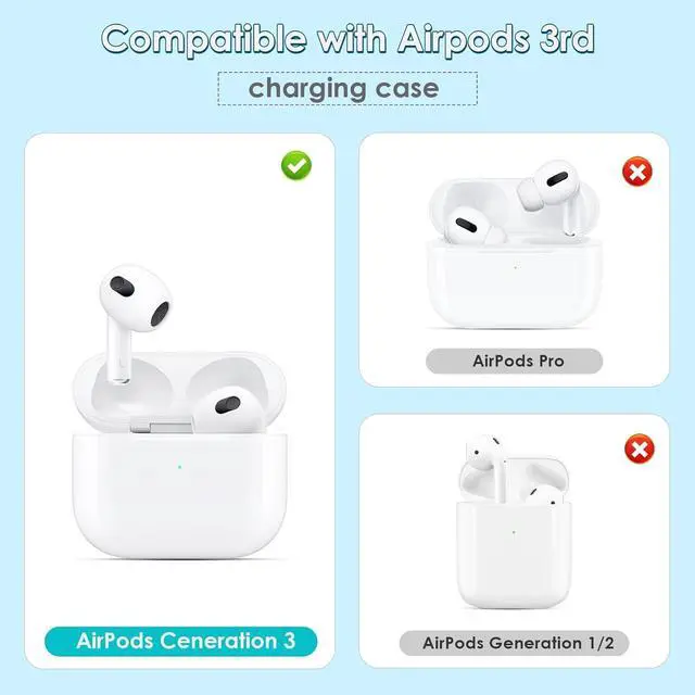Alt view image 2 of 4 - Replacement Earbud for Airpod 3rd Left(2564) with Headphone Lanyard