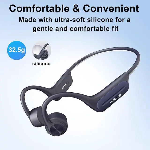 Alt view image 5 of 7 - Bone Conduction Swimming Headphones,Built-in 32GB MP3 Player for Underwater,IP68 Waterproof Headphones,Wireless Earphones for Running Cycling Exercising,2025 New Update