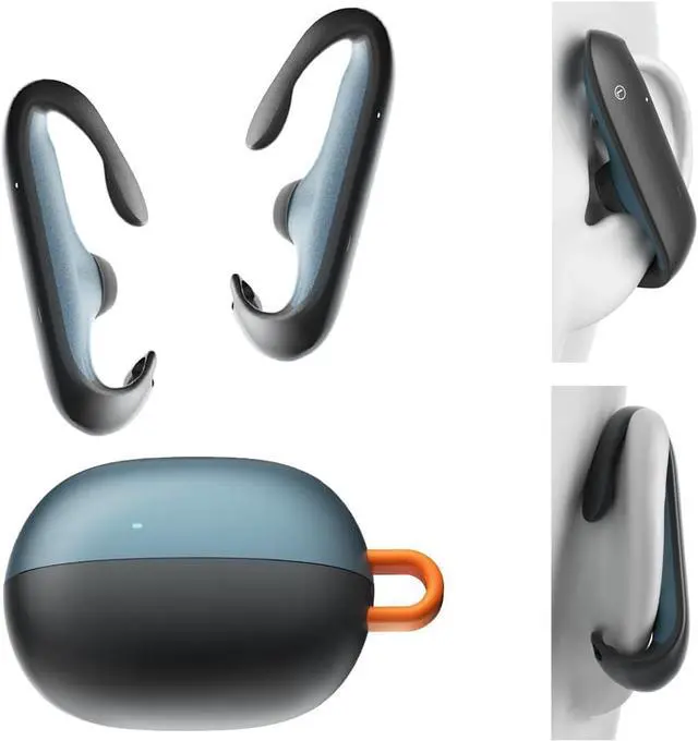 Main image of Open Ear Headphones Heavy Bass,Sports Ear Hooks Ultra-Comfort Bluetooth 5.4 Open Earphones,Deep Bass Chip Powerful Sound,Open Wireless Earbuds with Mic Clear Calls,Stable Fitness earbud,36H Playtime