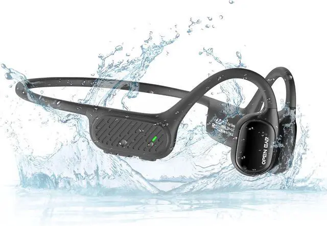 Main image of Swimming Earbuds Bone Conduction Wireless Bluetooth Headphones Waterproof IPX8 Underwater Open Earphones with Built-in 32GB Memory MP3 Player 8 Hours Playtime Sports Headset for Running Gym
