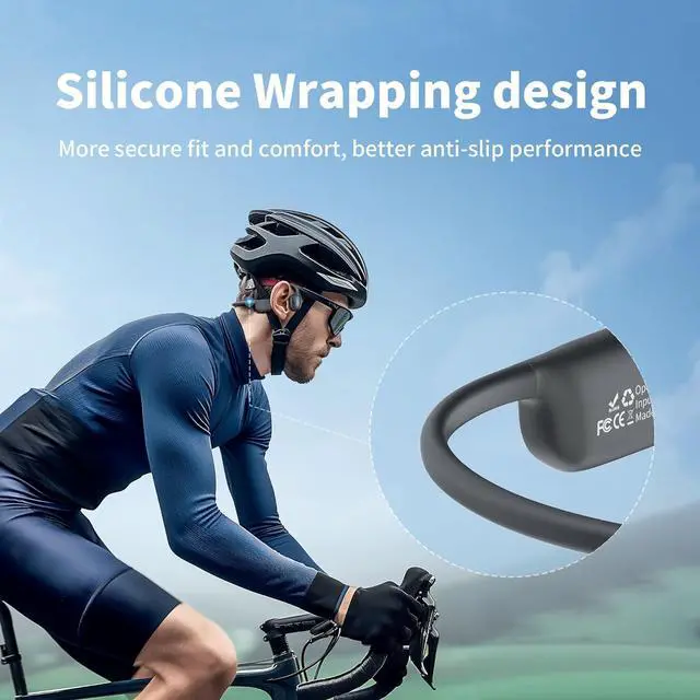 Alt view image 6 of 7 - Swimming Earbuds Bone Conduction Wireless Bluetooth Headphones Waterproof IPX8 Underwater Open Earphones with Built-in 32GB Memory MP3 Player 8 Hours Playtime Sports Headset for Running Gym