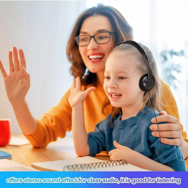 Alt view image 7 of 7 - Flutesan 60 Pieces Classroom School Headphones Bulk on Ear Headphone with 3.5mm Headphone Plug in Adjustable Disposable for Kids Adults Student Noise Stereo Sound Library No Microphone