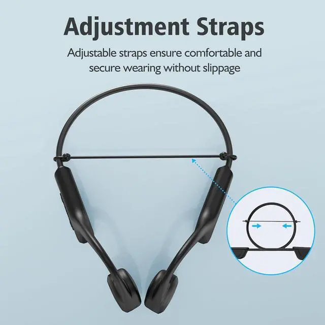 Alt view image 4 of 7 - Bone Conduction Swimming Headphones,Waterproof IP68,Wireless Bluetooth 5.3 Earphones with Microphone, Built-in 32GB MP3 Open Ear Bluetooth Headphones for Running,Swimming,Diving
