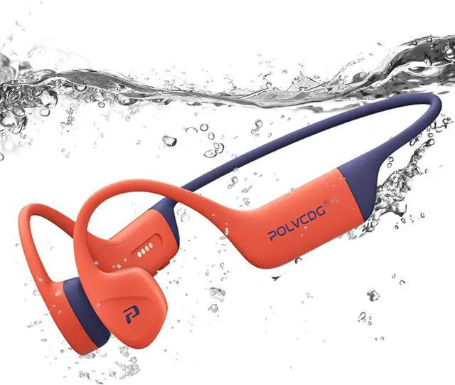 Main image of Bone Conduction Headphones,IP68 Waterproof Swimming Headphones,32GB Memory Open Ear Headphones with Mic,Wireless Bluetooth Earbuds Underwater Sport Earphones for Workout Running Cycling Gift