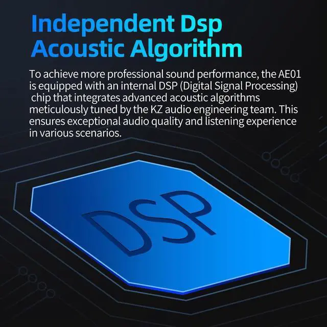 Alt view image 3 of 7 - KZ AE01 Bluetooth 5.4 Module Upgrade EarHook for Earbuds 2Pins,Dual Microphones ENC Noise Reduction Wireless Earphone Adapter