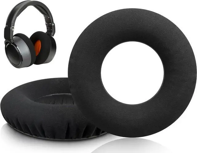 Main image of SOULWIT Professional Nano Cloth Replacement Earpads for Neumann NDH 20 (NDH20) Studio Headphones, Ear Pads Cushions with High-Density Foam - NDH 20 NC Black