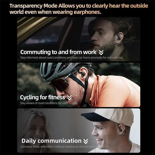 Alt view image 6 of 7 - KZ AN01 Bluetooth 5.4 True Wireless Earbuds Earhook with ANC Active Noise Cancellation, LDAC Decode HiFi TWS Earphone Adapter