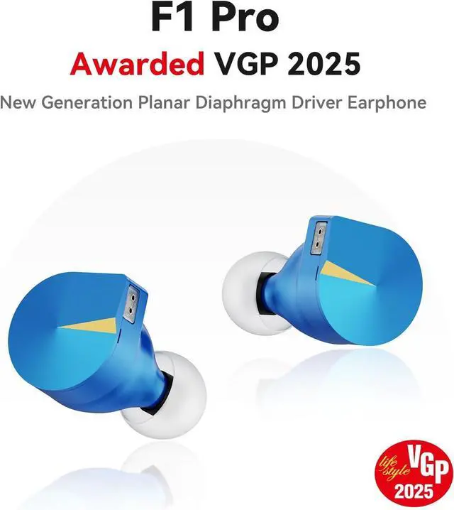 Alt view image 3 of 7 - F1 Pro Planar Magnetic IEM Headphones and NK1 MAX USB C to 3.5mm Female Headphone Jack Adapter