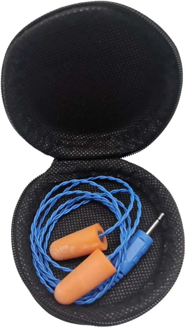 Alt view image 6 of 6 - Racing Radios Earbuds, Mono Noise Reduction Balanced Armature Foam Earbuds for Racing Radios Communications Electronics- 1/8" Plug (Blue line)