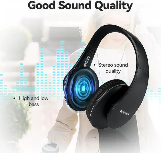 Alt view image 4 of 7 - Retekess TA008 TV Headphones for Seniors Bundle TA005P Wireless Headphones for TV, Clear Sound Quality, Wireless Headphones for Elderly