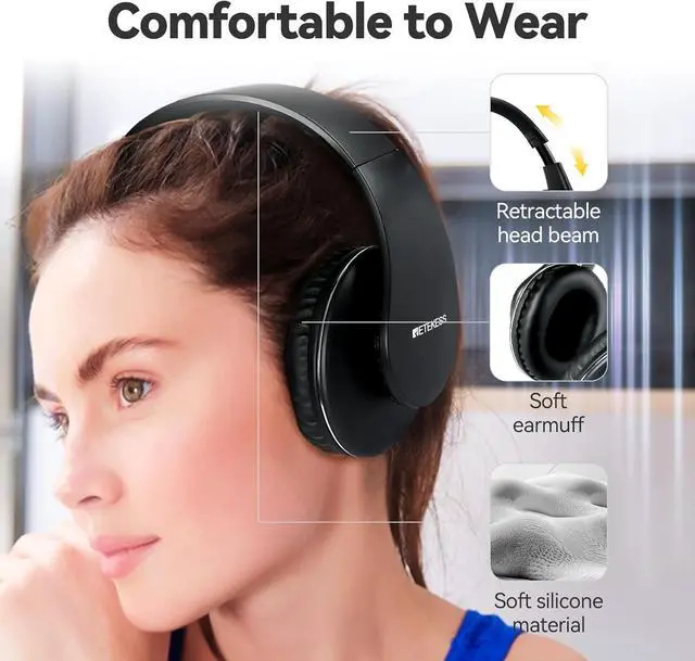 Alt view image 3 of 7 - Retekess TA008 TV Headphones for Seniors Bundle TA005P Wireless Headphones for TV, Clear Sound Quality, Wireless Headphones for Elderly