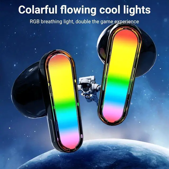 Alt view image 5 of 6 - K75 Earbuds Wireless Bluetooth 5.3 Stereo in-Ear Headphones, ENC - Gaming Earbud, Waterproof IPX-4 Play Time 4-5 Hours, Stereo Earbuds for iPhoneAndroidTabletLaptop