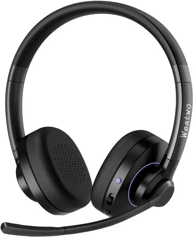 Main image of Bluetooth Headset with Noise Cancelling Microphone & Mic Mute, 30H+ Talking Time Wireless Headset V5.1 Bluetooth Headphone for Work/Ms Teams/Zoom/Cell Phone/Laptop/Call Center/Office/Home