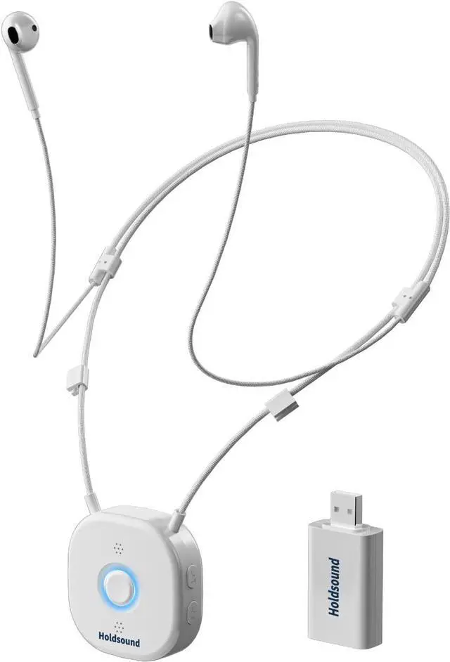 Main image of Holdsound Wireless Headphones for TV Listening, Comfortable Wireless Earbuds for TV Listening with USB Transmitter Set Optical, No Delay, 15hrs Playtime, 100 FT Range, Easy to Use