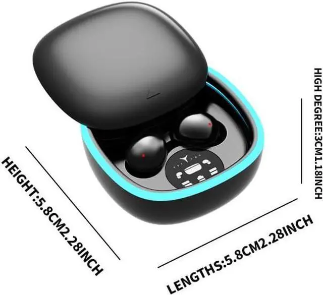 Alt view image 3 of 7 - Sleep Ear Buds, True Wireless Earbuds, 2025 Ultra-Mini Bluetooth 5.4 Earbuds for Side Sleepers, Hi-Fi Stereo 3D Bass Noise Cancelling Bluetooth Headphones, Comfortable Invisible-Black