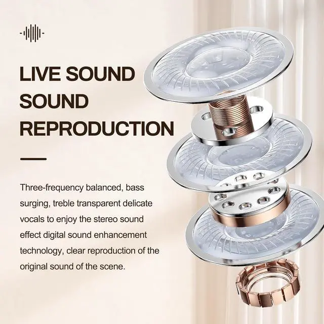 Alt view image 4 of 7 - Sleep Ear Buds, True Wireless Earbuds, 2025 Ultra-Mini Bluetooth 5.4 Earbuds for Side Sleepers, Hi-Fi Stereo 3D Bass Noise Cancelling Bluetooth Headphones, Comfortable Invisible-Black