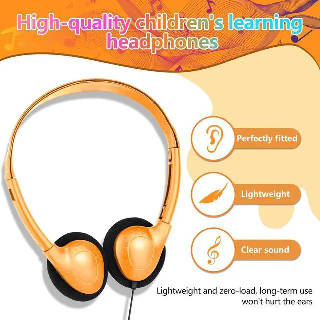 Alt view image 5 of 7 - USB C Headphones Bulk 20 Pack for Classroom School Kids,USB Type C Headphones Class Set Compatible with Pad Smartphones Mixed Colors
