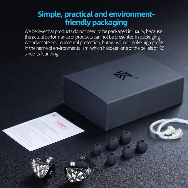 Alt view image 7 of 7 - KZ AS24 Pro in-Ear Monitor Headphone, 24BA Drivers High-Performance IEM with 8 Tuning Switches, HiFi Bass Noise Isolation Earbuds Clarity in All Frequency Comfortable Earphones (Nomic)