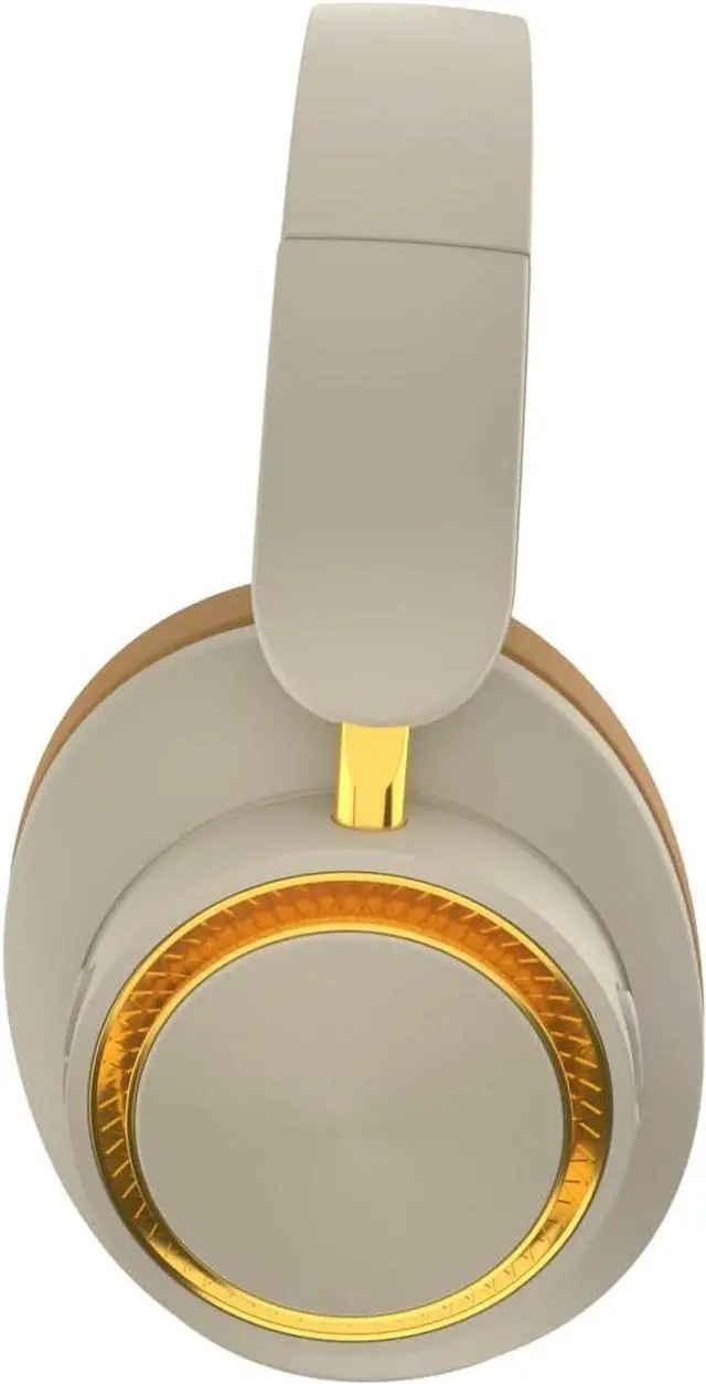 Alt view image 6 of 7 - H8 Wireless Active Noise Cancelling Headphones,120H Playtime,Deep Bass HiFi Foldable Bluetooth Headset, Soft Earmuffs &Light Weight for Home,Work,Travel,Prolonged Wearing,Women&Men(Khaki)