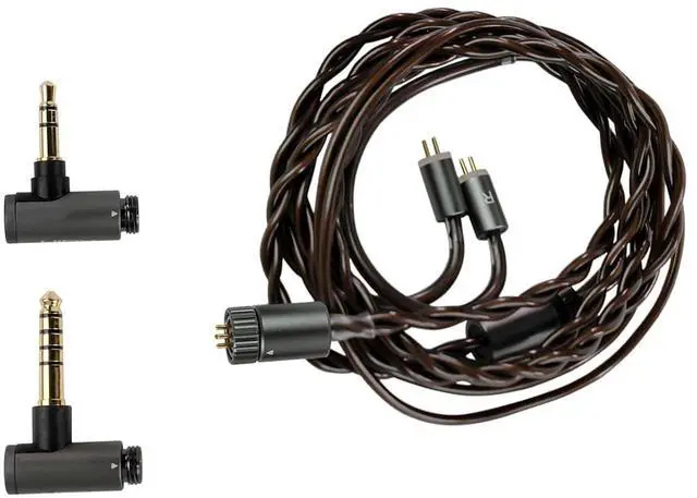 Main image of HiBy Cu4 Balance Earphone Cable Coaxial O.C.C. Litz Type4 2-in-1 Wire 4Pin-Lock Plugs 3.5mm+4.4mm Jack