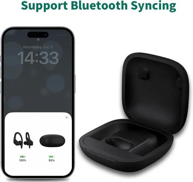 Alt view image 2 of 7 - Replacement Charging Case for Powerbeats Pro, Charger Case with Bluetooth Pairing Button & 700mAh Built-in Battery