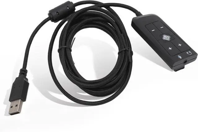 Main image of USB to 3.5mm Jack Audio Sound Card Adapter for Kingston Cloud II, Gaming Headset 7.1 Channel USB Sound Card for PS5, for Series X S