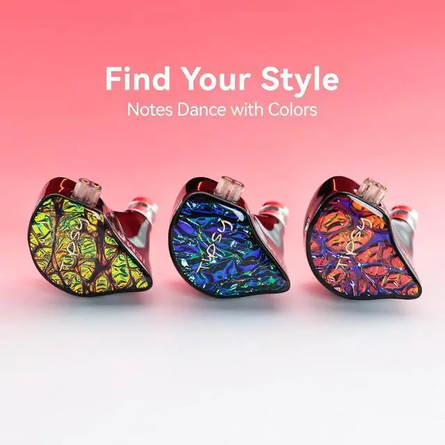 Alt view image 7 of 7 - Tipsy M1 in Ear Monitor, World's First Bamboo Fiber Diaphragm, 36dB PNC, Skin-Friendly Resin Faceplate, Secure Fit, Single DD, Detachable 0.78mm 2-Pin Cable(No Mic, Red)