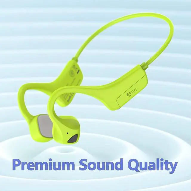 Alt view image 7 of 7 - Bone Conduction Headphones, Open Ear Bluetooth 5.0 Headset, Lightweight Sweatproof Wireless Sport Earphones with HD Microphone, 8H Playtime for Running, Cycling, Workouts