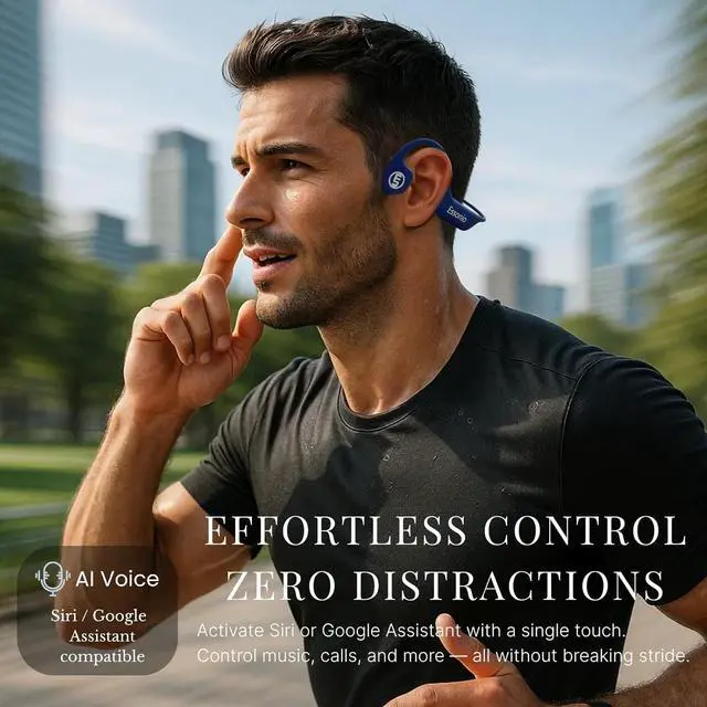 Alt view image 7 of 7 - Premium Bone Conduction Headphones for Swimming  IP78 Waterproof, 32GB MP3, Bluetooth 5.4, Noise Reduction, Award-Winning Luxury Open-Ear Design for Sports & Running