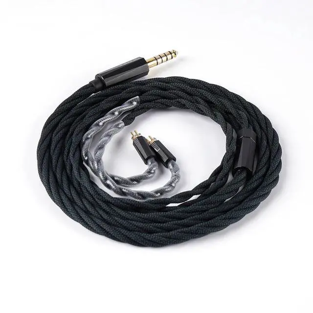 Alt view image 2 of 7 - MeetEva IEM Cable, Silver Plated Copper Alloy Earbuds Upgrade Cords, Silver Plated OFC in Ear Monitor Cables for Audiophile Musician Replacement Cord (3.5mm with MMCX)